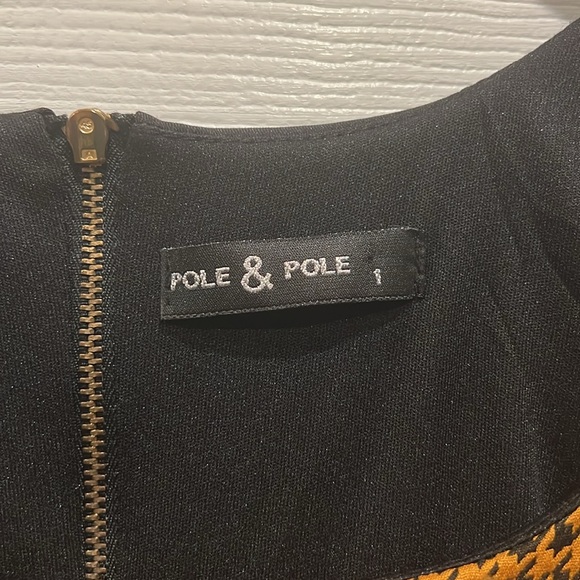 POLE & POLE Cap Sleeve Colorblock Dress - Picture 3 of 9